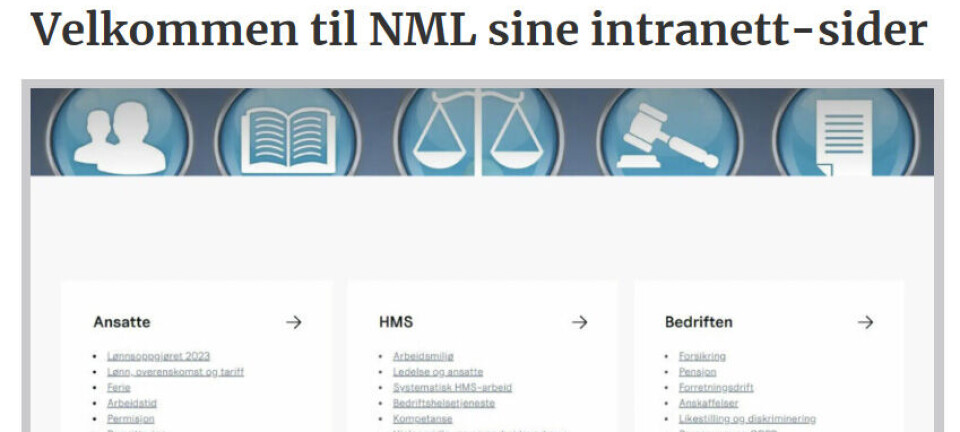 NML har lansert lukkede medlemssider
