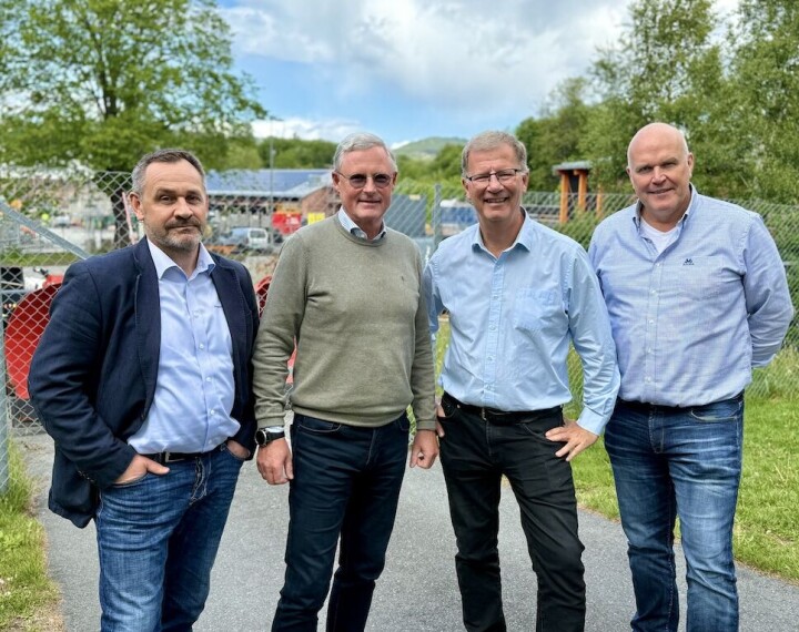 Daglig leder Harald Ivar Hansen i Byggmesterforbunet, direktør Stein Hesstvedt i Malermestrenes Landsforbund, direktør Robert Steen i Bygghåndverk Norge og direktør Jan Gunnar Madsen i Norske Murmestres Landsforening er lettet over at medlemsbedriftene gjør det bedre i 2025 enn i fjor.